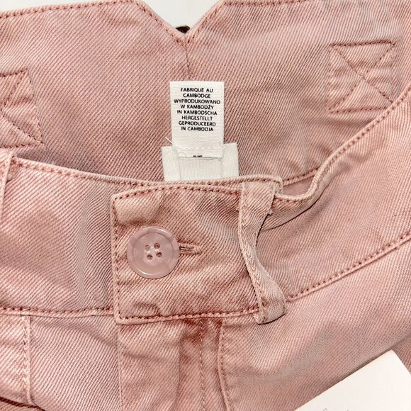 Joie Hi-Rise Wide Leg Cargo Pocket Trousers Pant Wm Sz 2 Sienna Putty Color NWT - Picture 4 of 8